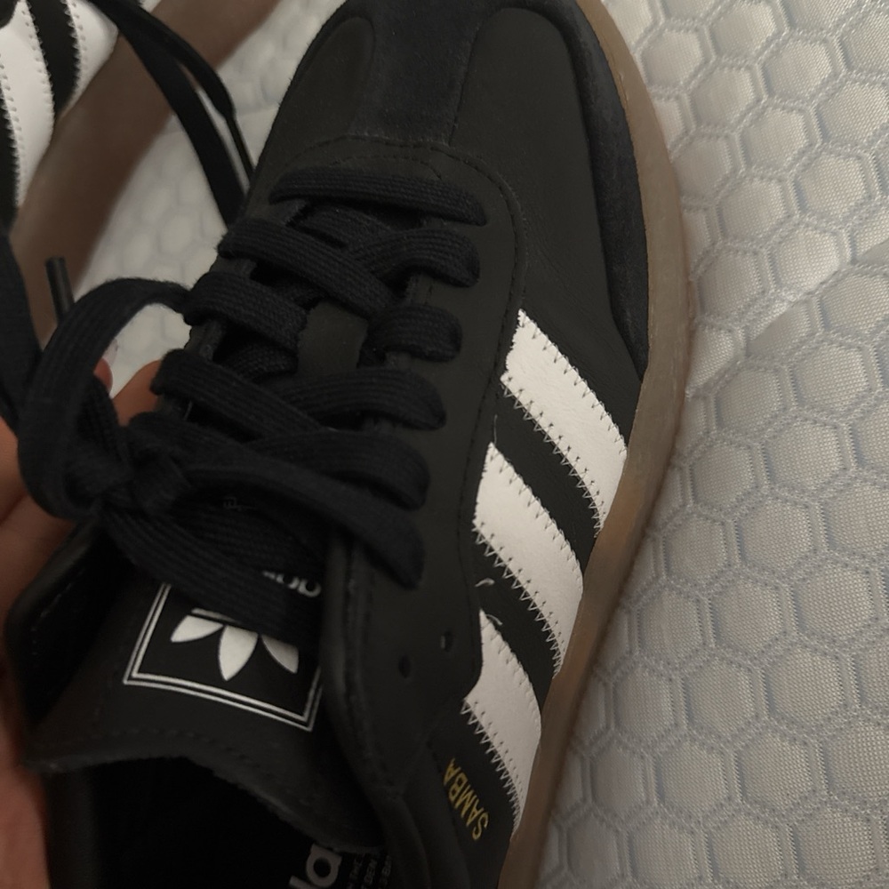 Adidas Samba Black with White Stripes